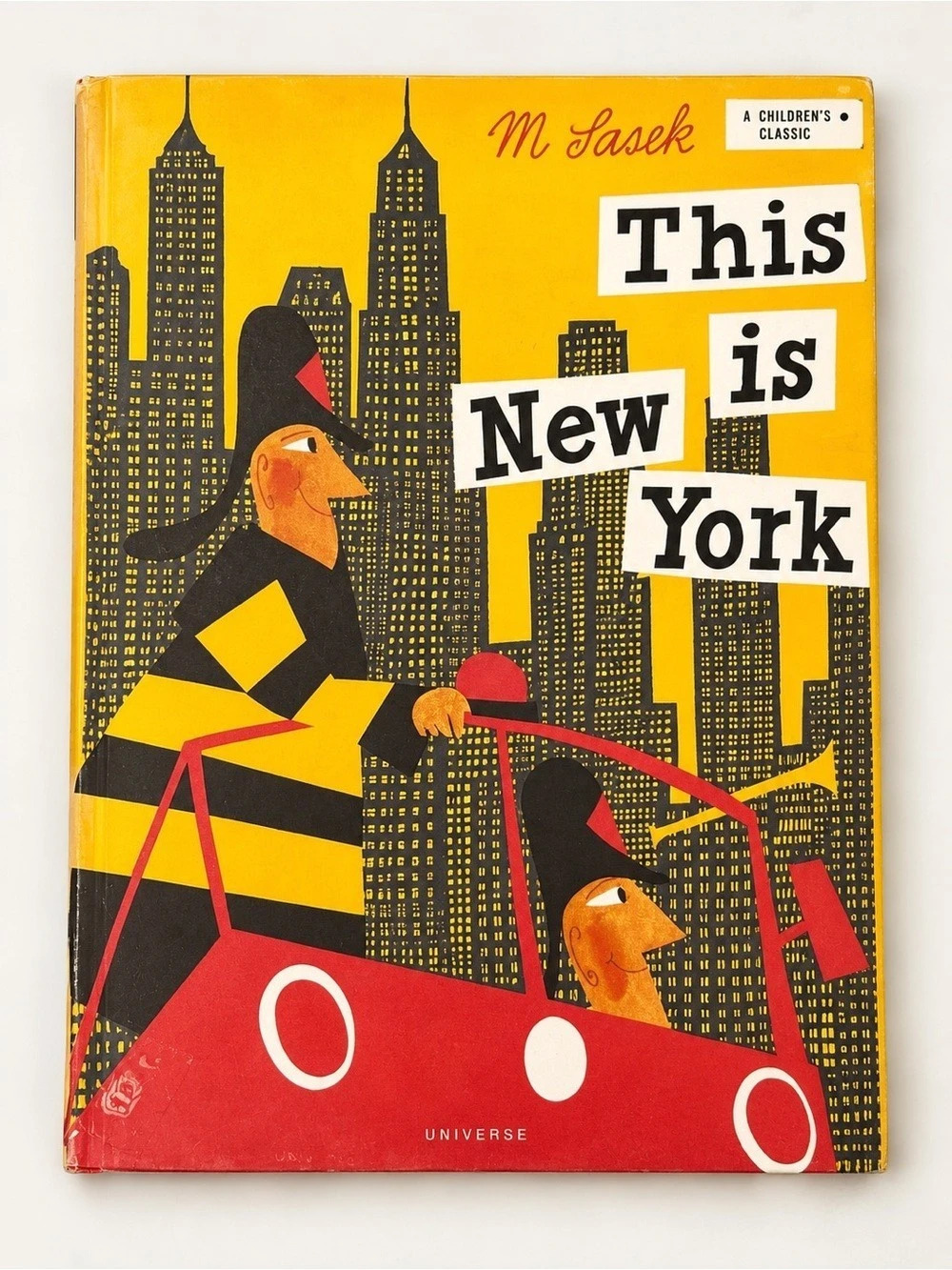 M. Sasek This Is New York Illustrated Children's Book vintage dust jacket